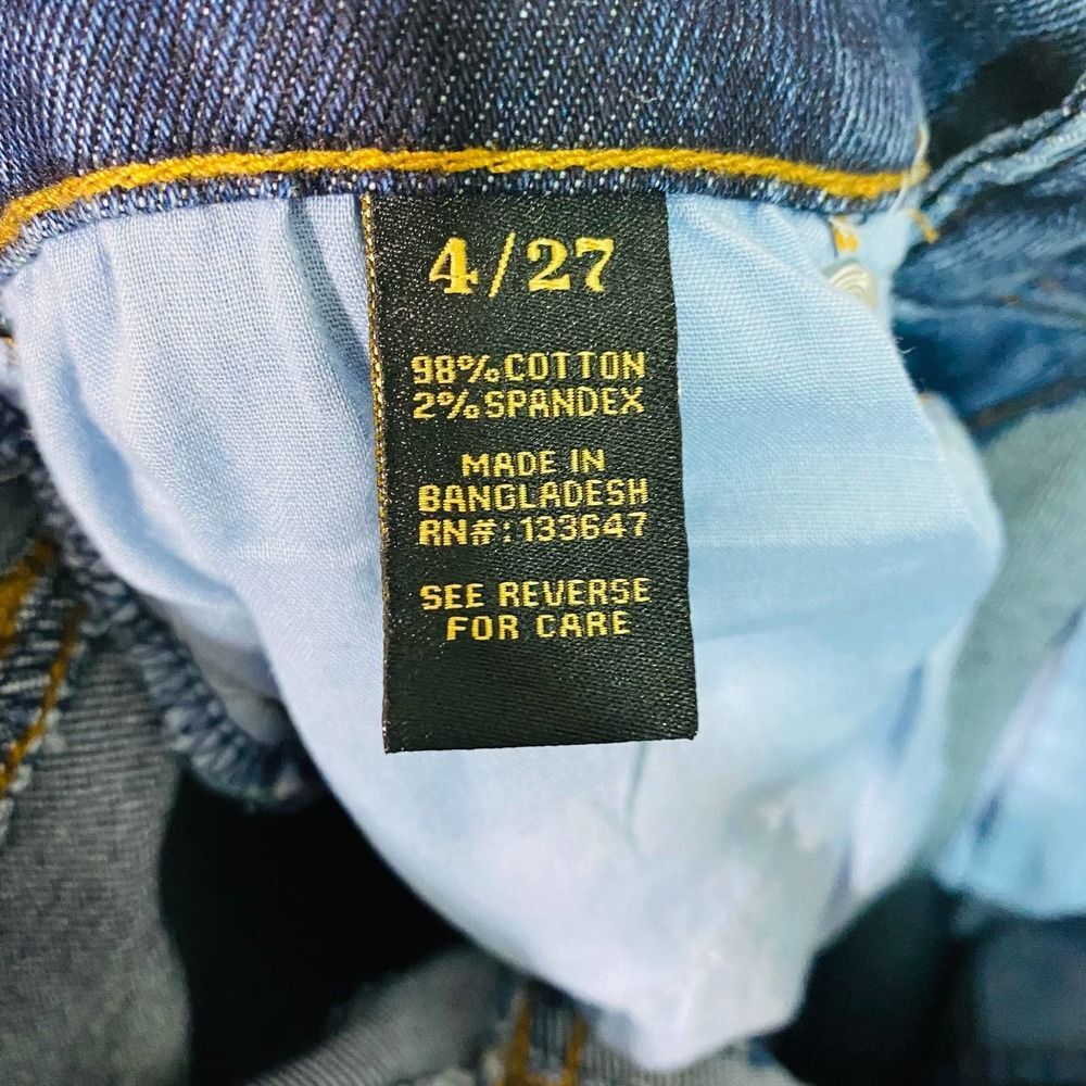 Rachel Roy Women's High-Rise Straight Leg Blue Jeans Size 4/27 - Picture 6 of 7